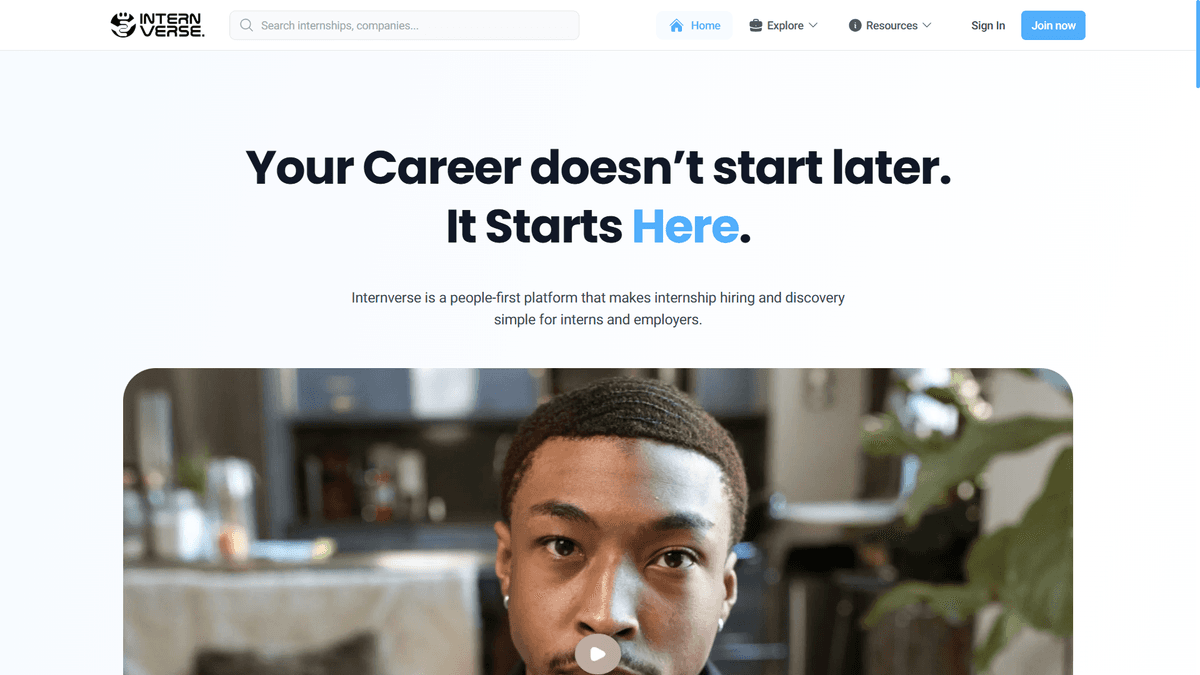 Internverse: Explore Opportunities